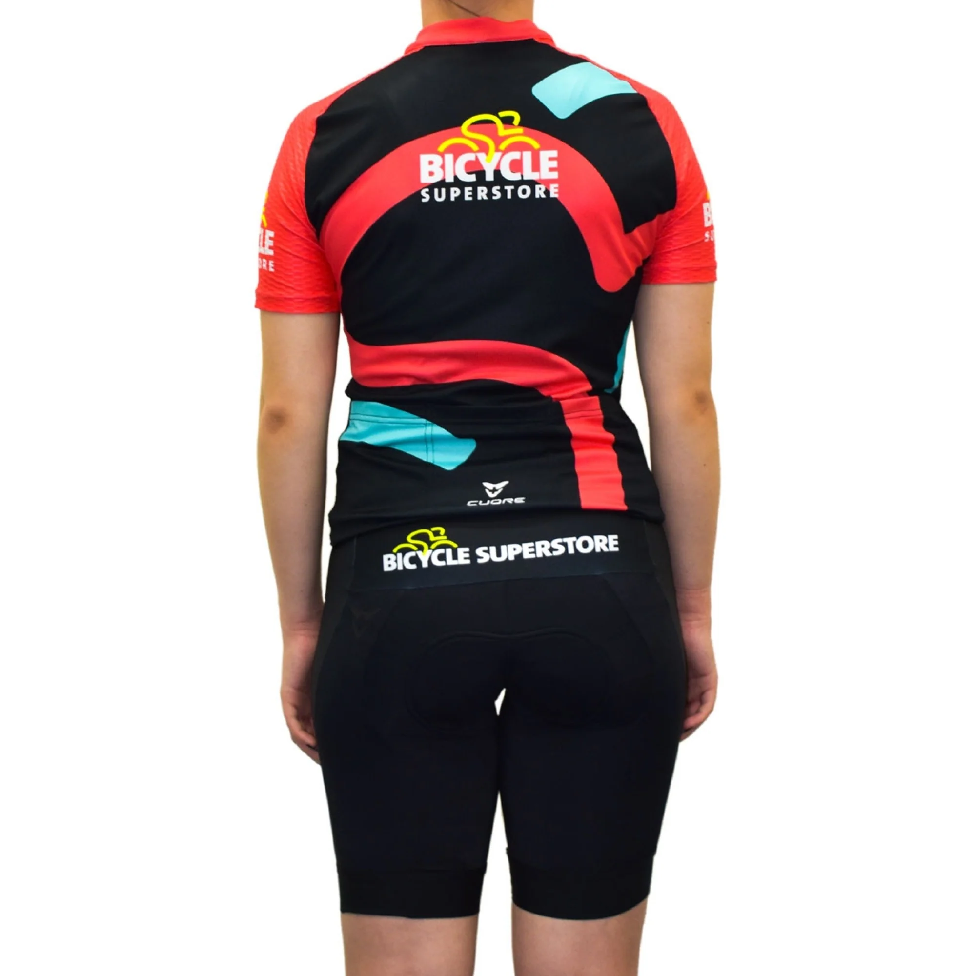Bicycle Superstore Womens Cuore Bib Shorts Black - Image 2