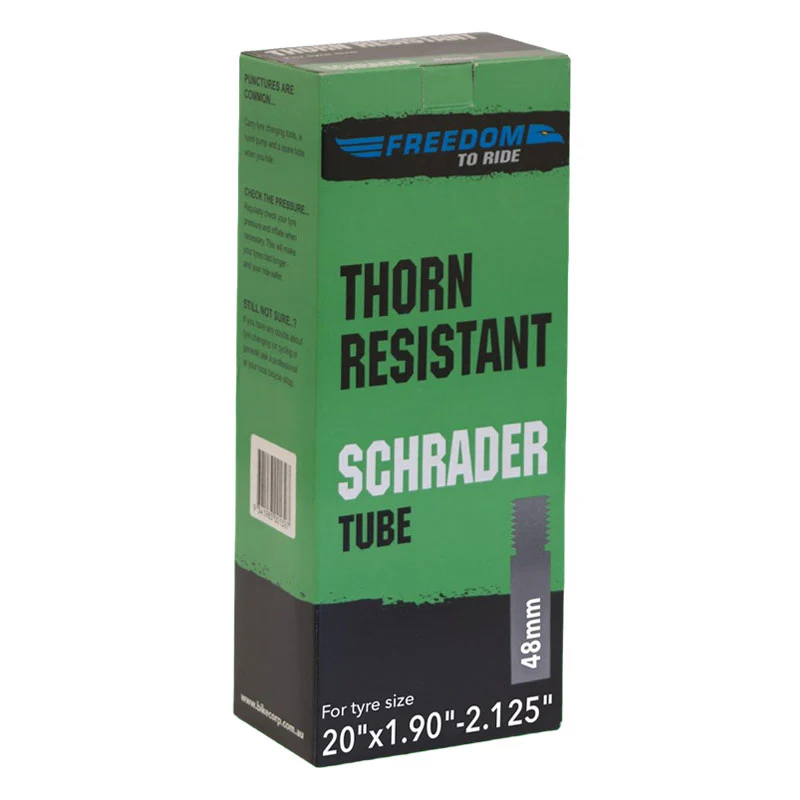Freedom 20 x 1.90-2.125 Thorn Resistant 48mm Schrader Valve Tube