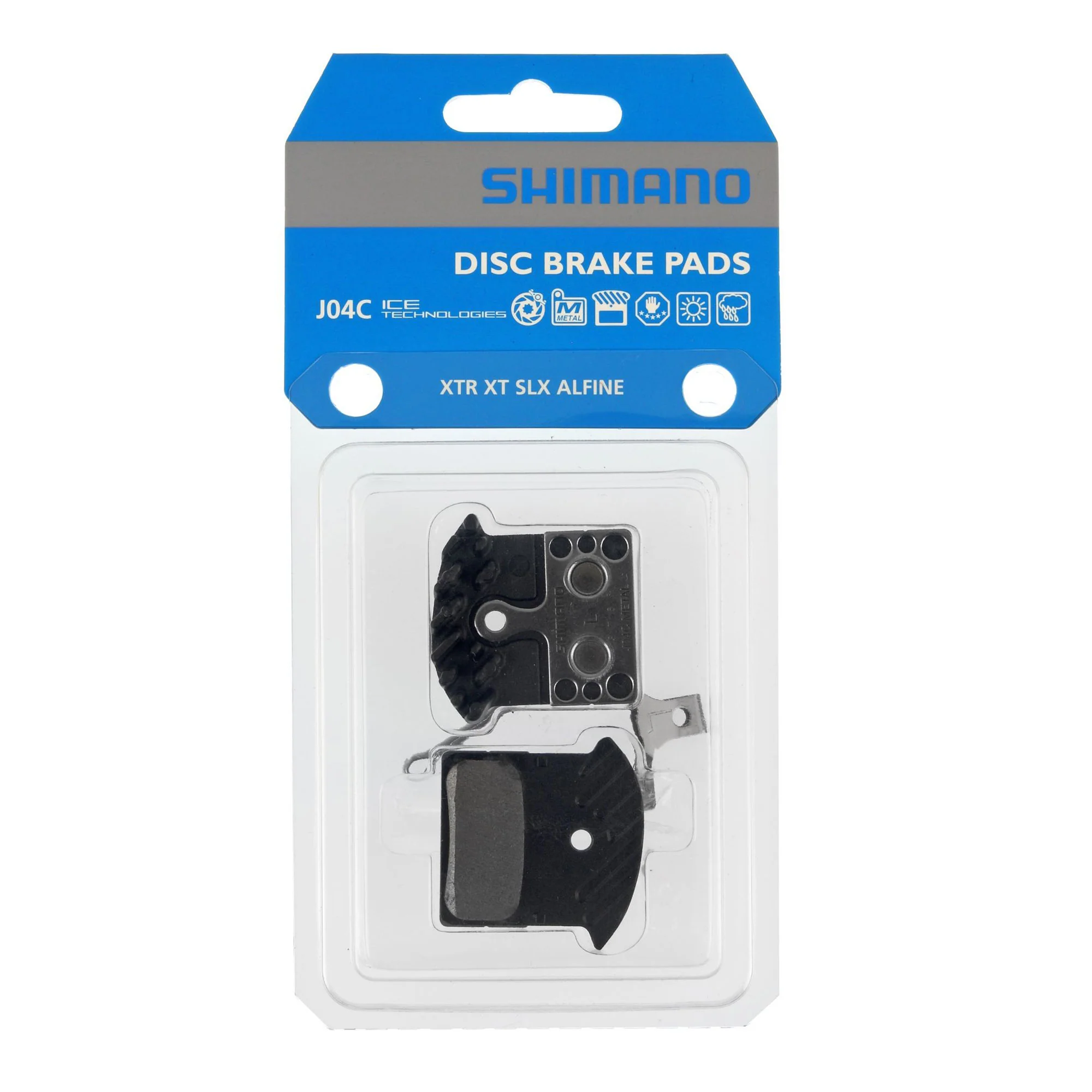 Shimano BR-M9000 J04C Metal Disc Brake Pads - Image 2