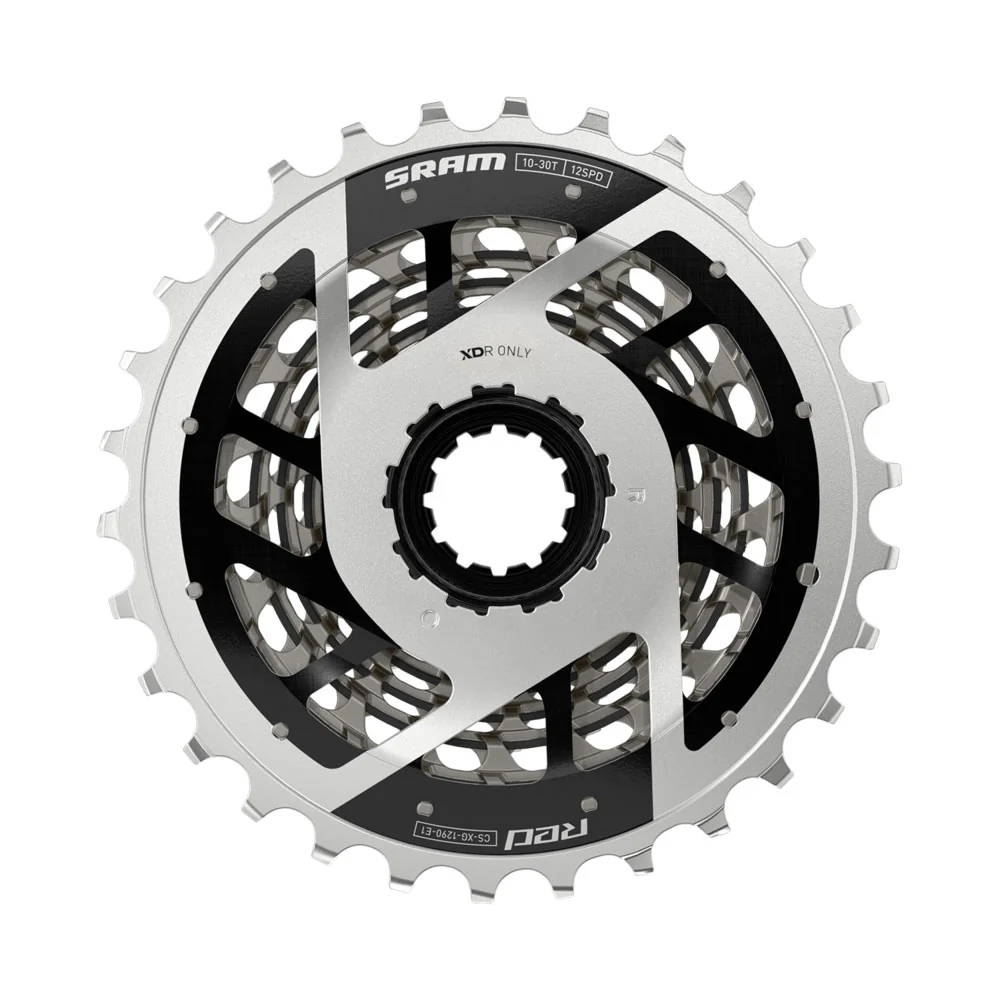 SRAM Red E1 XG-1290 10-30 12 Speed Cassette Silver - Image 3